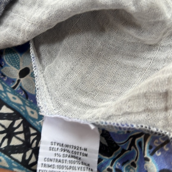 NWT! Johnny Was XL Umoya effortless scarf back blouse. - Picture 13 of 13